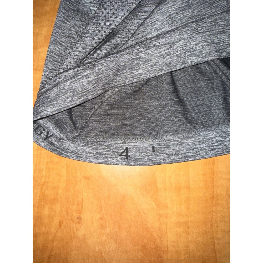 Lululemon Swiftly Tech Long Sleeve Crew Heathered Grey Running Top Size 4 - Picture 2 of 8